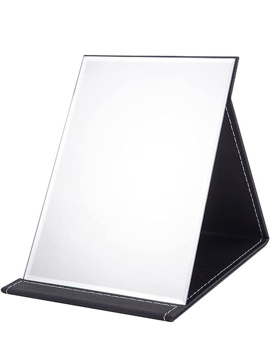 Table Top Leather Flip Mirror